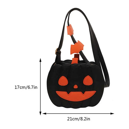 Spooky Chic: Pumpkin Crossbody Bag