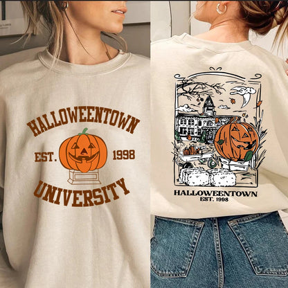 Halloweentown Heritage: Vintage Pumpkin Hoodie