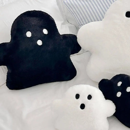 Ghostly Cuddles: Soft Plush Halloween Pillow