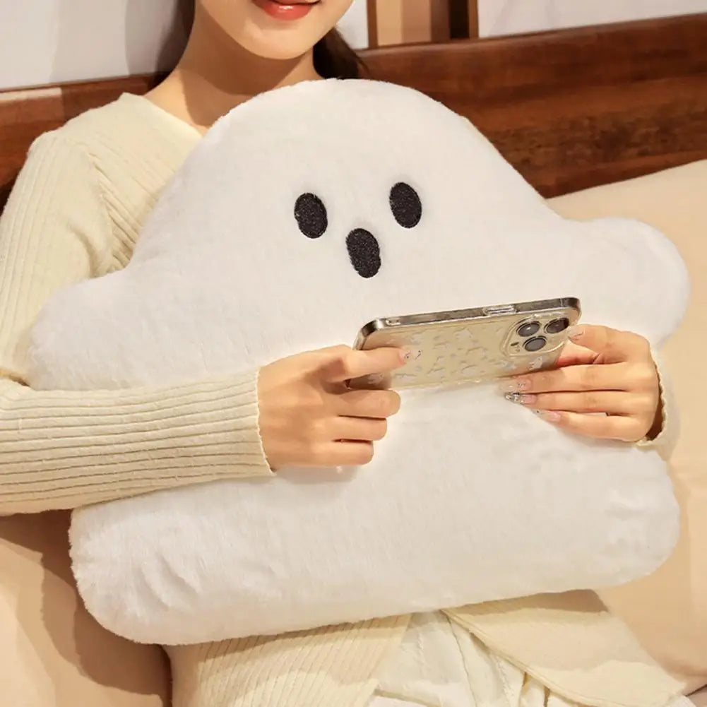 Ghostly Cuddles: Soft Plush Halloween Pillow