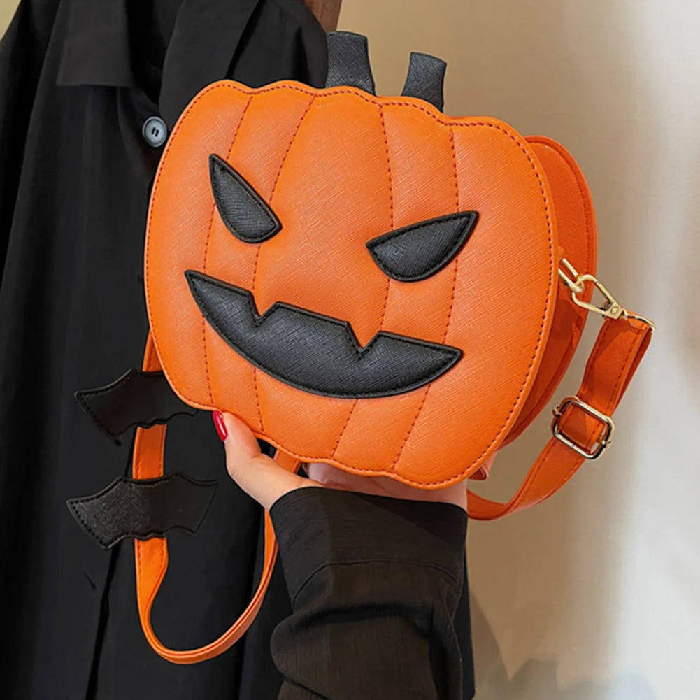 Spooky Chic: Pumpkin Crossbody Bag